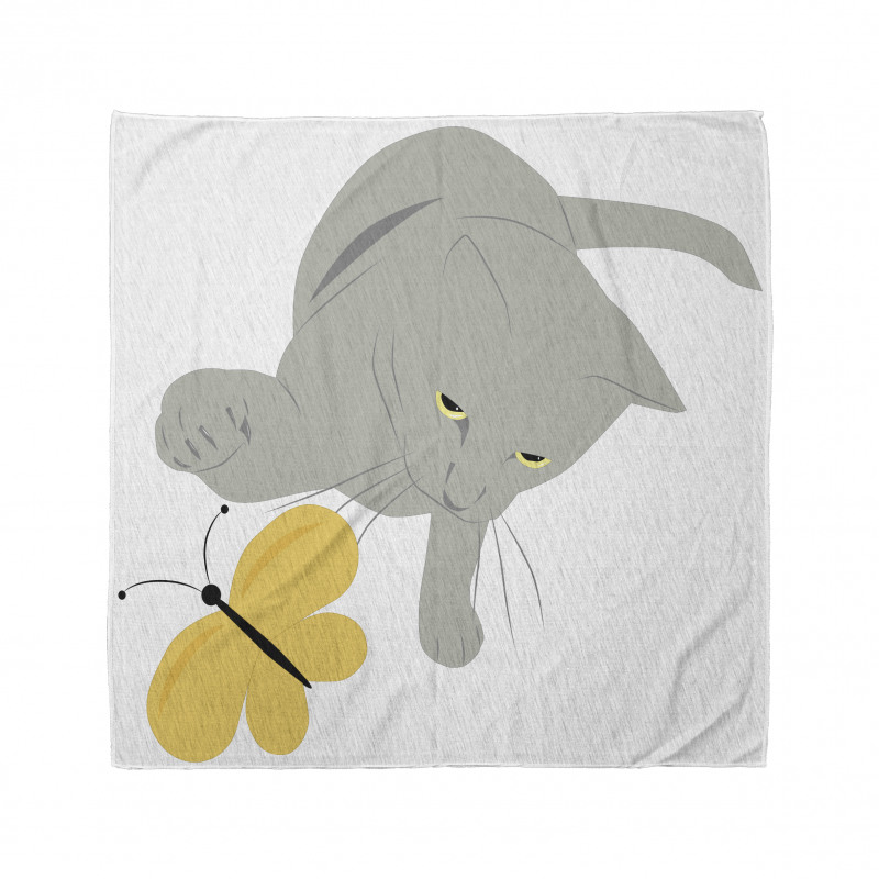 Cat Yellow Moth Bandana