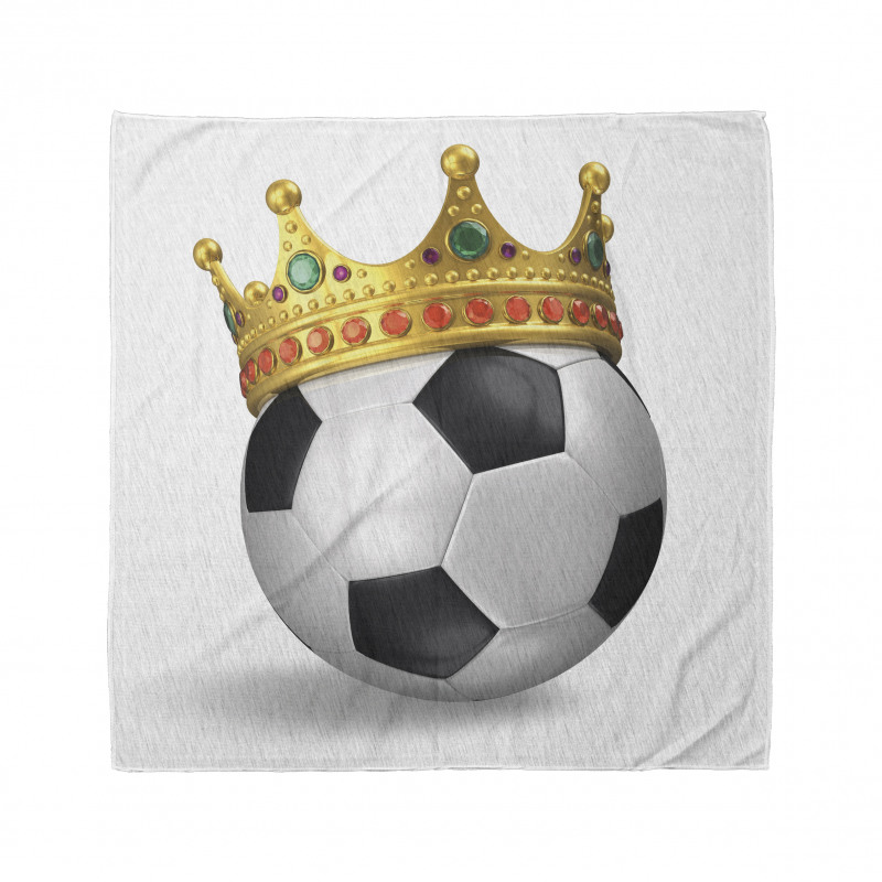 Football Soccer with Crown Bandana