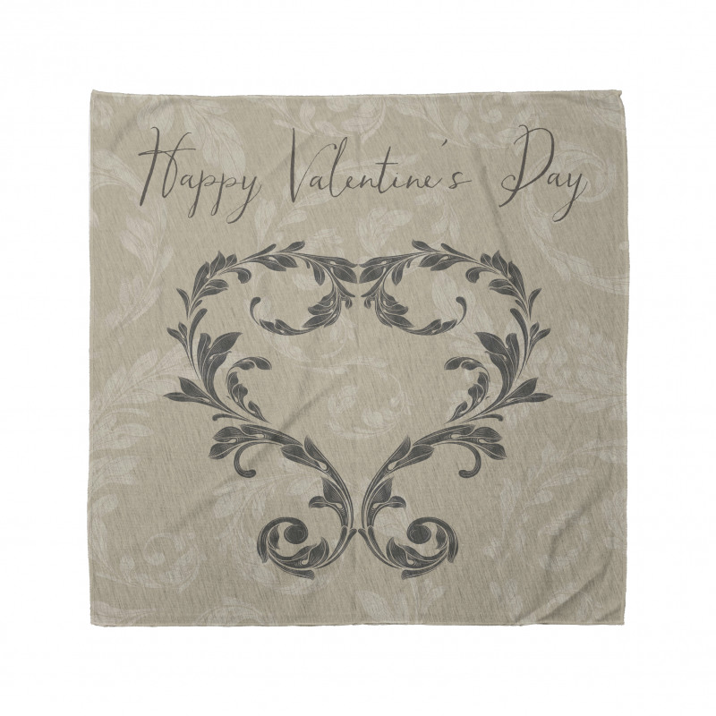 Valentine's Day Taupe Bandana