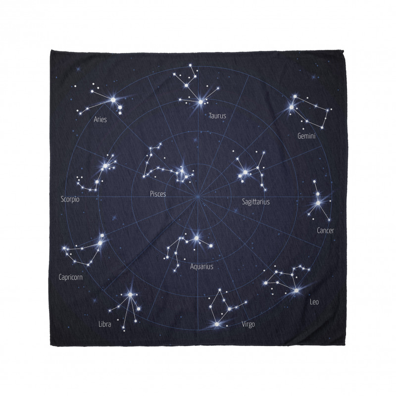 Astroloji Bandana Lacivert Uzay