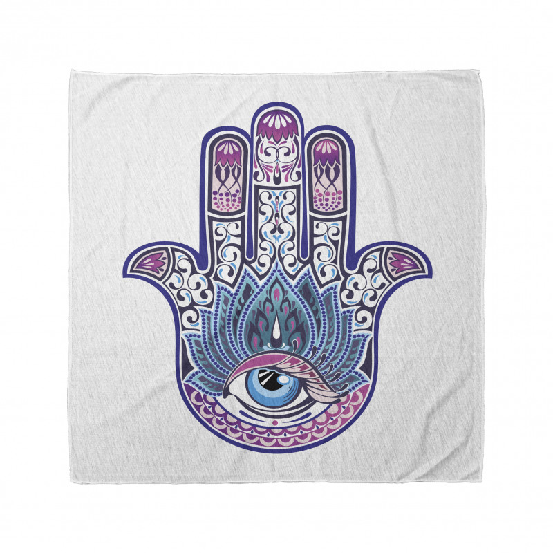 Hamsa Bandana Fatıma'nın Eli Desenli