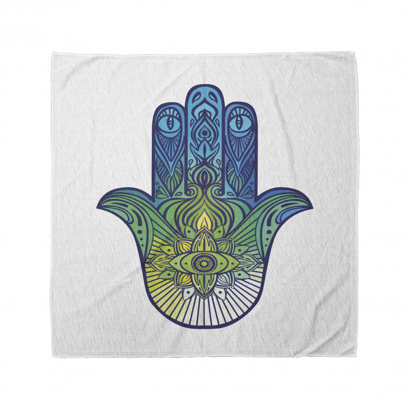 Hamsa Bandana Yeşil Fatıma'nın Eli