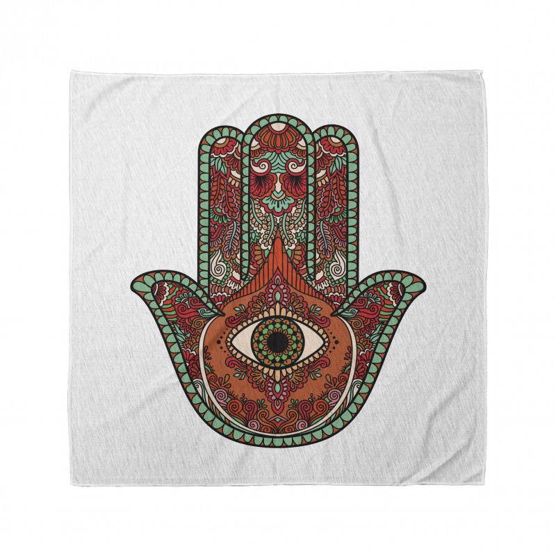 Hamsa Bandana Kırmızı Fatıma'nın Eli