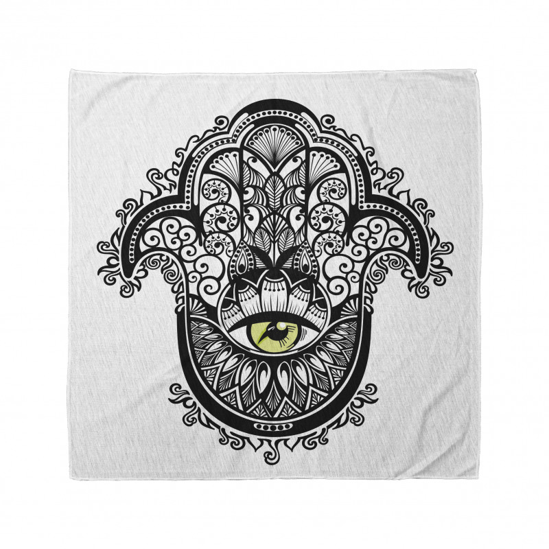 Hamsa Bandana İşlemeli Fatıma'nın Eli