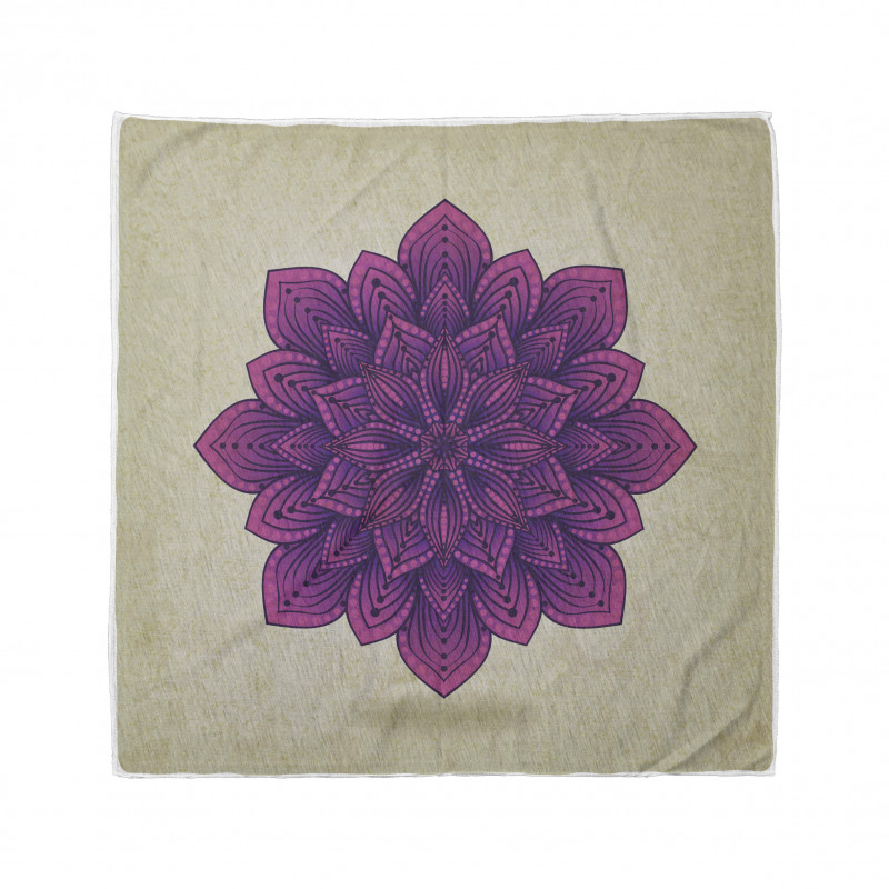 Etnik Bandana Mor Mandala Desenli