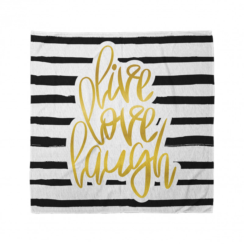 Stripes Text Bandana