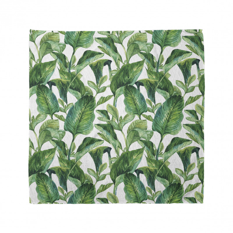 Watercolored Banana Tree Bandana