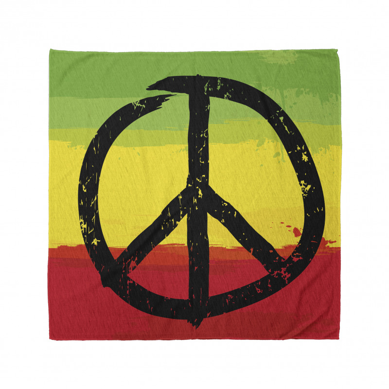 Grunge Hippie Peace Sign Bandana