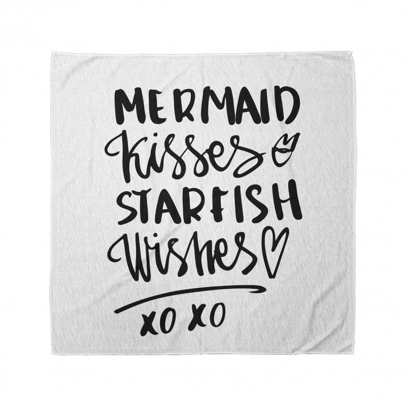 Mermaid Kiss Starfish Words Bandana