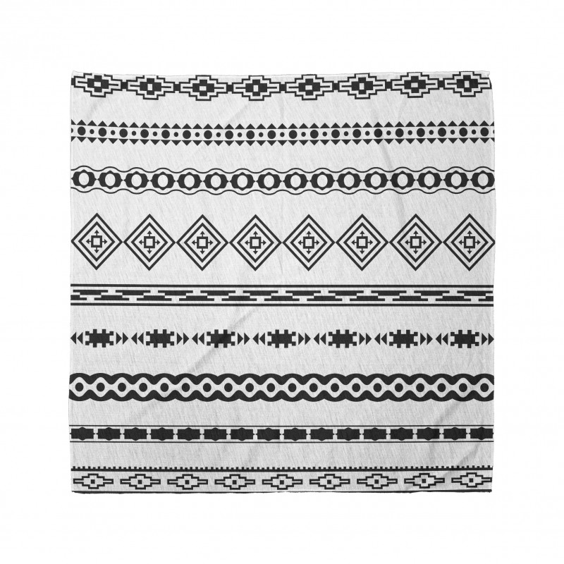 Etnik Bandana Tribal Dizayn Geometrik Desen