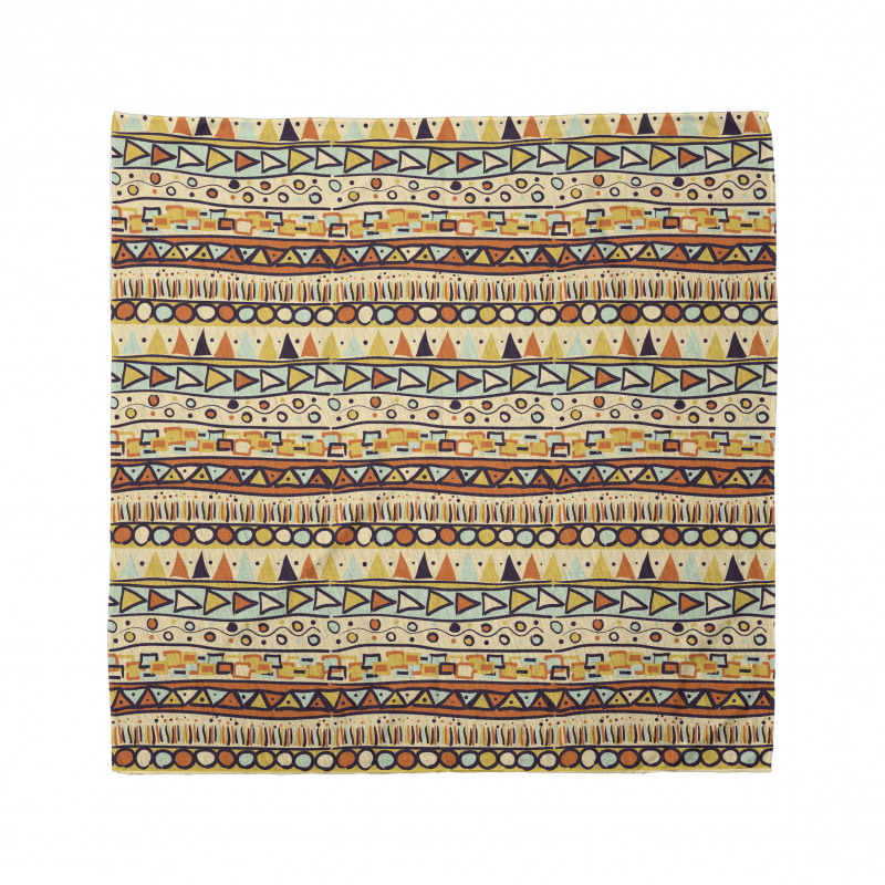 Etnik Bandana Folk Sanat Geometrik Motif