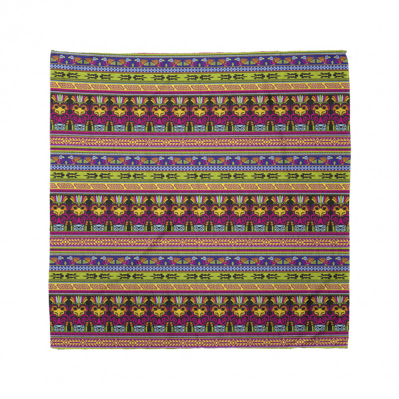 Etnik Bandana Kuşlu Tribal Desen