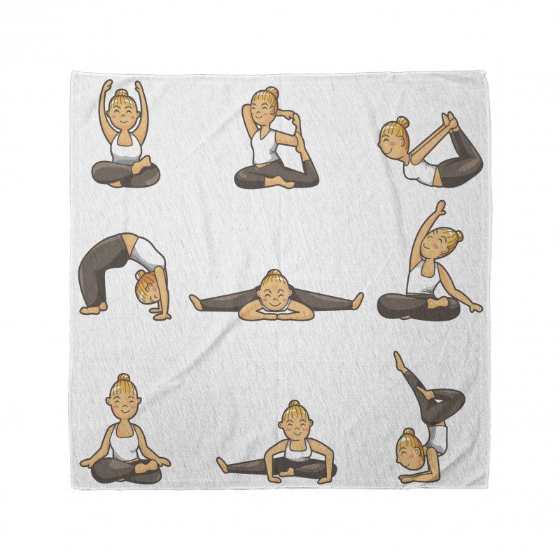 Sağlıklı Yaşam Bandana Yogacı Sarışın Kız