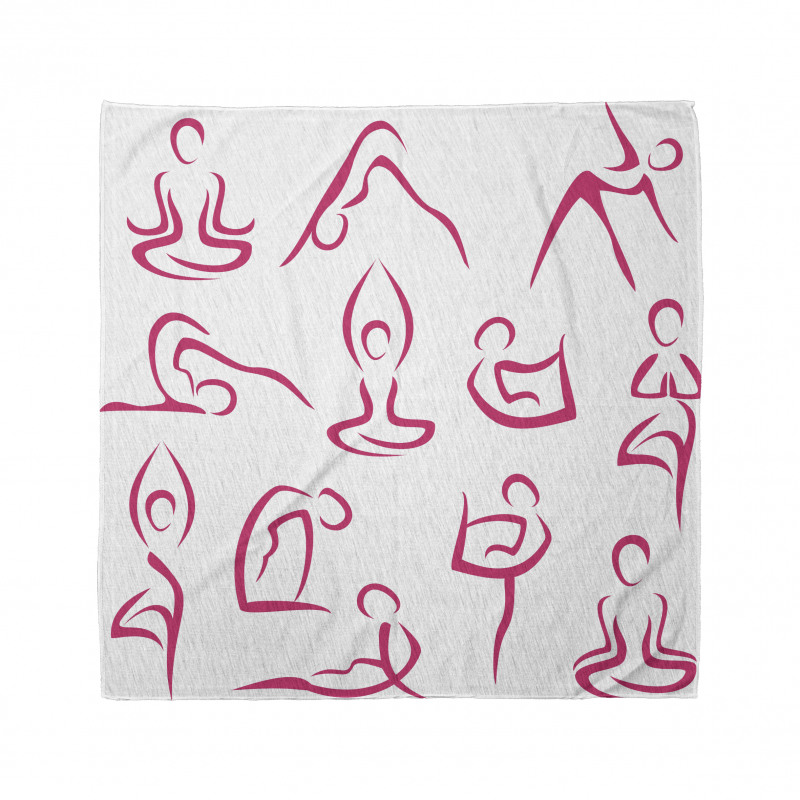 Sağlıklı Yaşam Bandana Mor Yoga Hareketleri