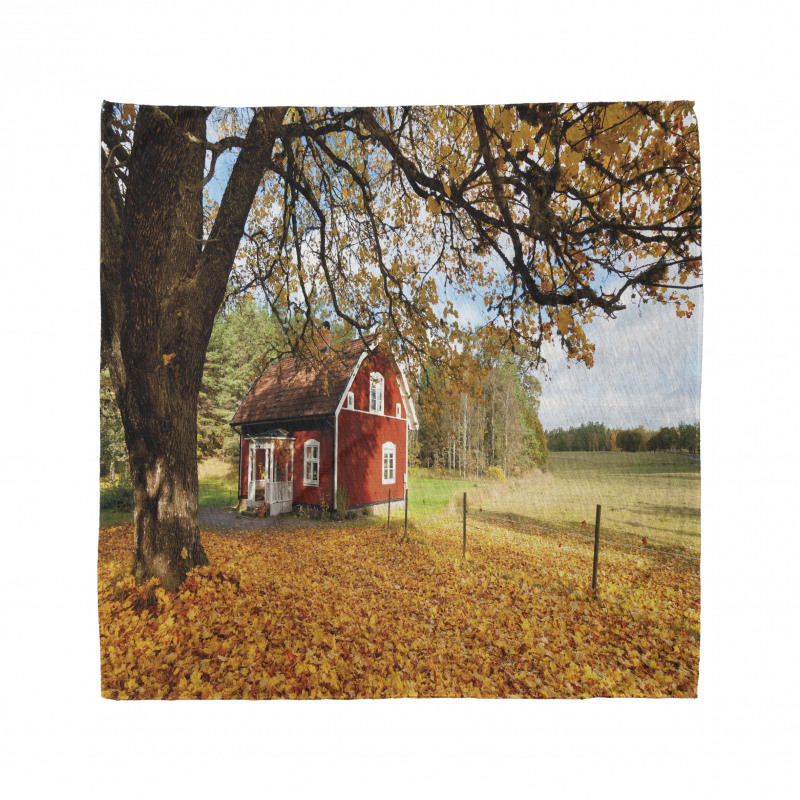 Red Swedish Country House Bandana