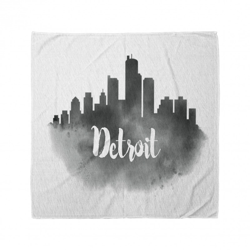 Mimari Bandana Siyah Beyaz Detroit