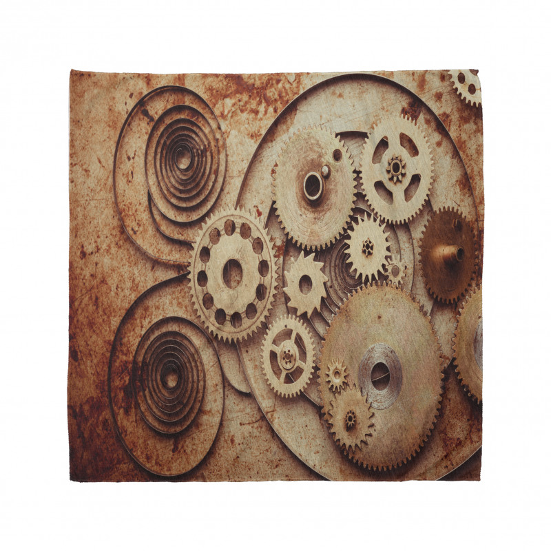 Mechanical Clocks Gears Bandana