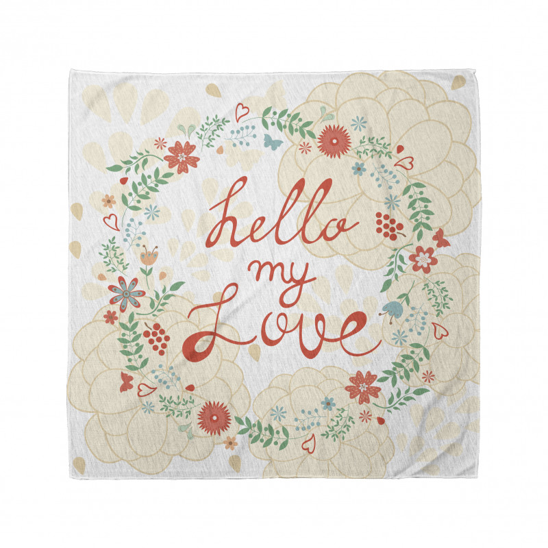 Hello My Love Typography Bandana