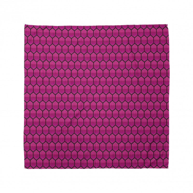 Comb Pattern Hexagonal Bandana