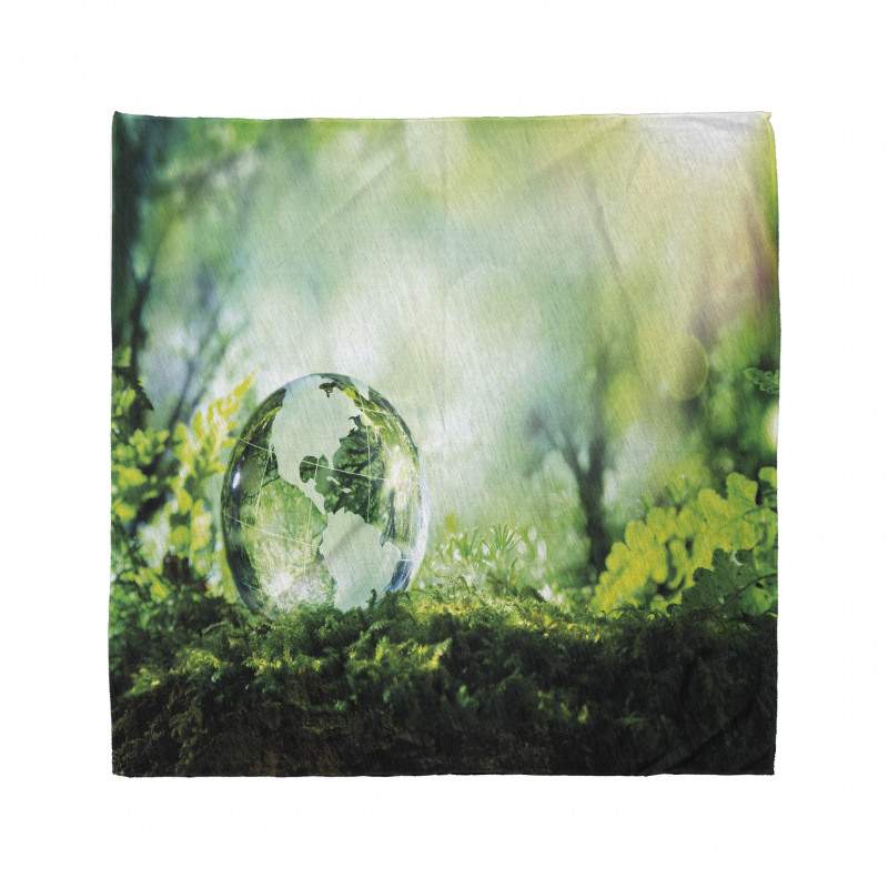 Globe in Fresh Forest Bandana