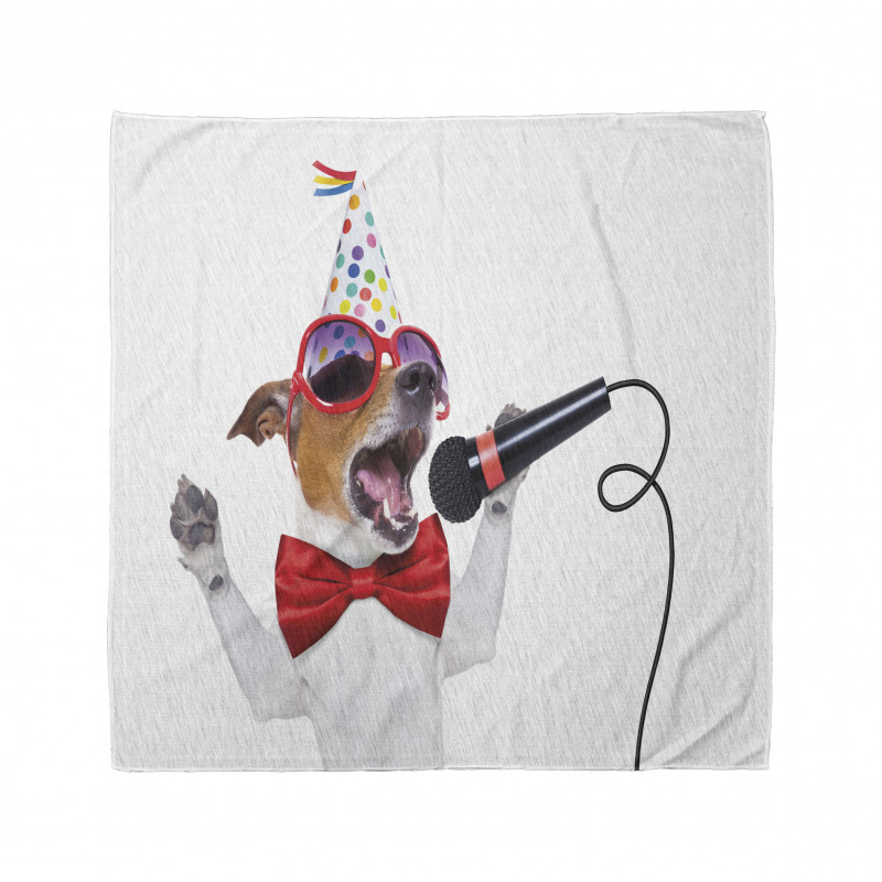 Hayvan Deseni Bandana Şarkıcı Köpek