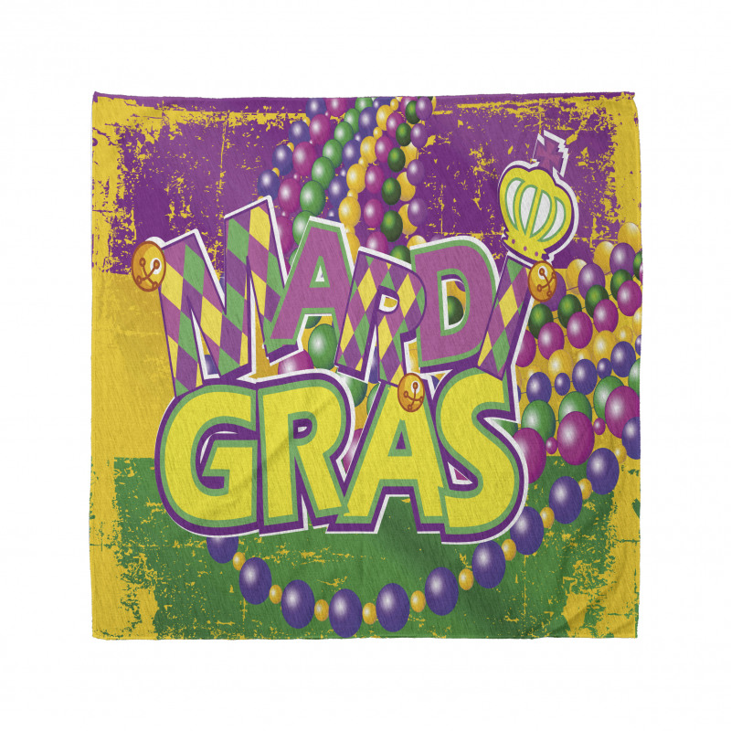 Eskitme Bandana Boncuklu Mardi Gras