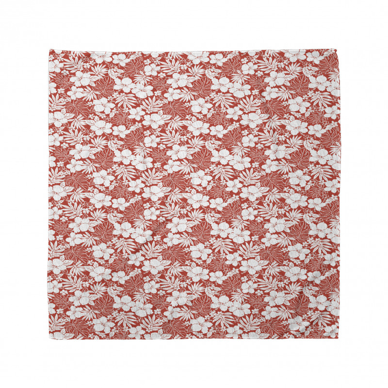 Exotic Lush Flowers Hawaii Bandana