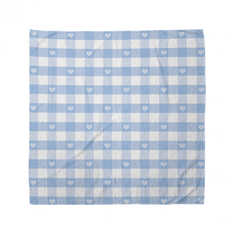 Gingham with Hearts Bandana