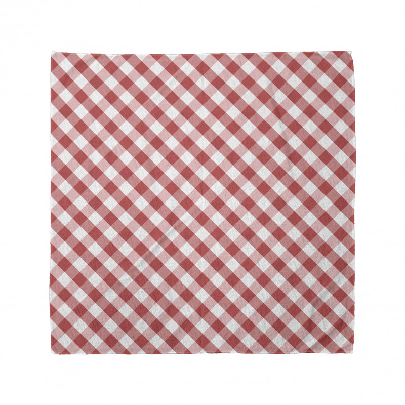 Retro Red Squares Bandana