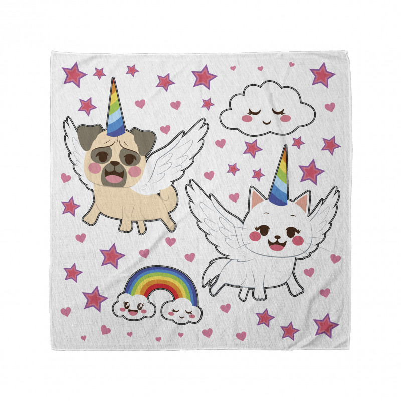 Komik Bandana Unicorn Köpek ve Kedi