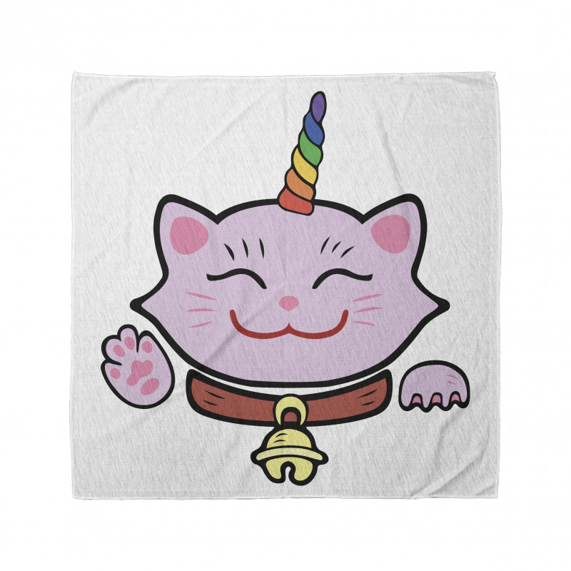 Komik Bandana Sevimli Kedi Unicorn