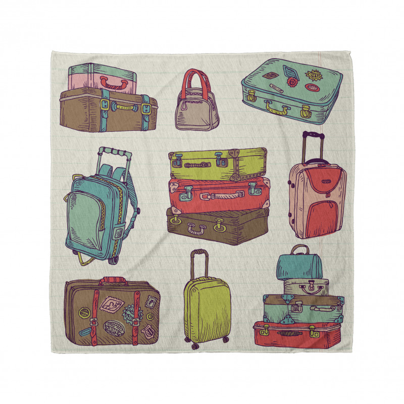 Colorful Suitcases Bandana