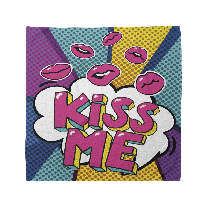 Word Bubble Pop Art Style Bandana