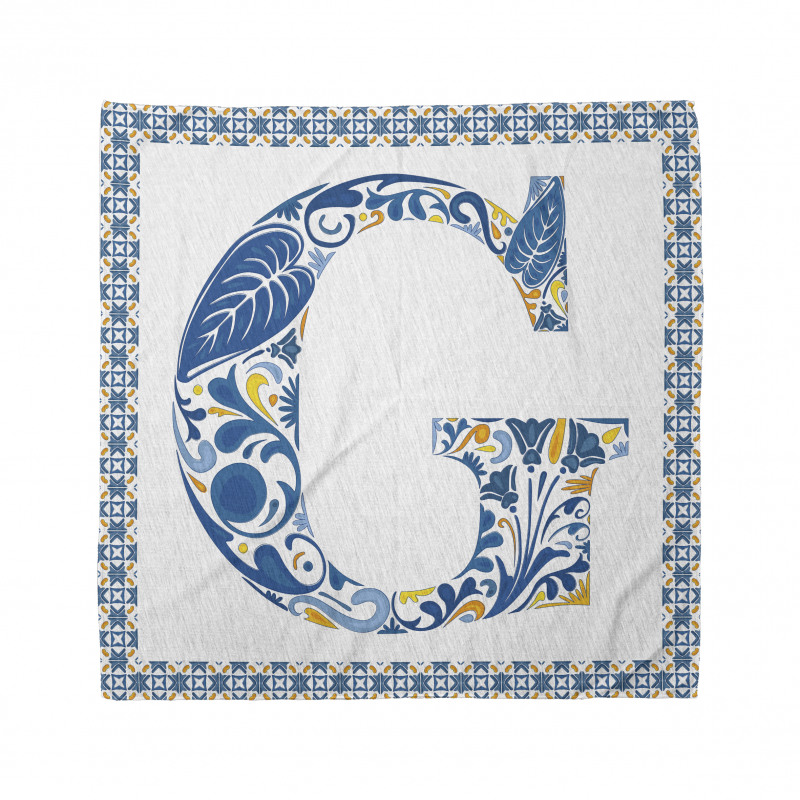 Tile Designed Letter G Bandana