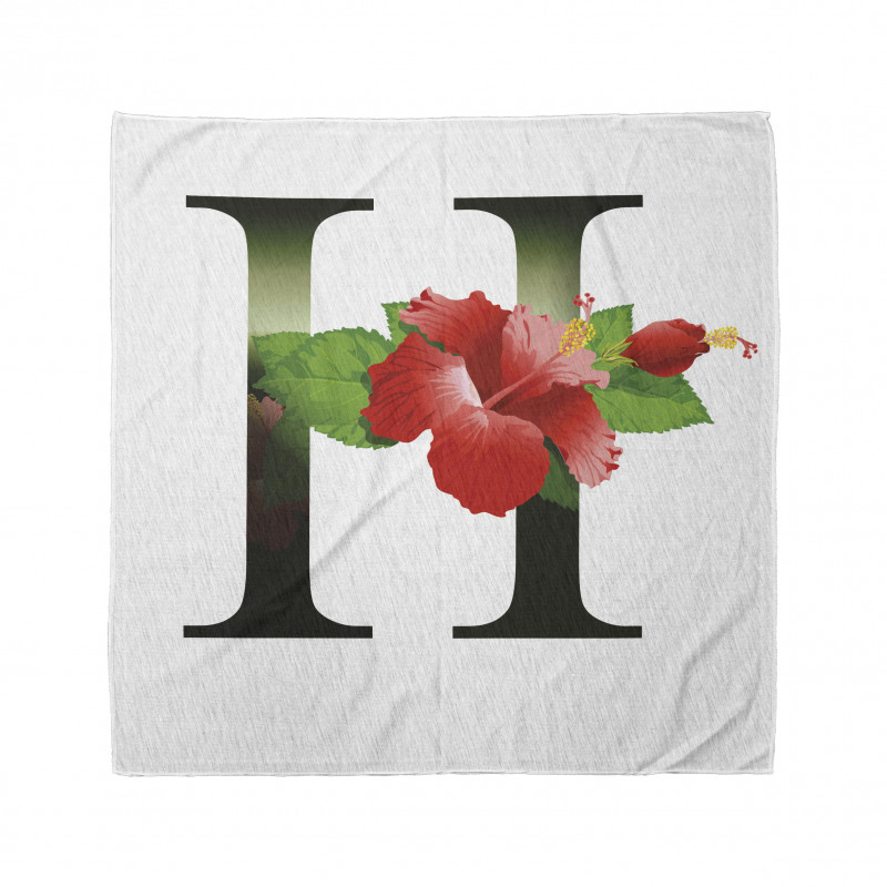 Hibiscus Green Leaves Bandana