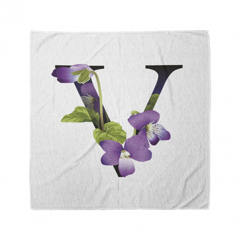 Viola Sororia Flower Bandana