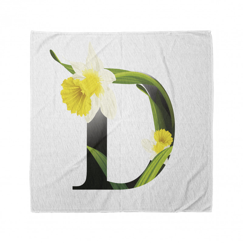 D Silhouette Daffodils Bandana