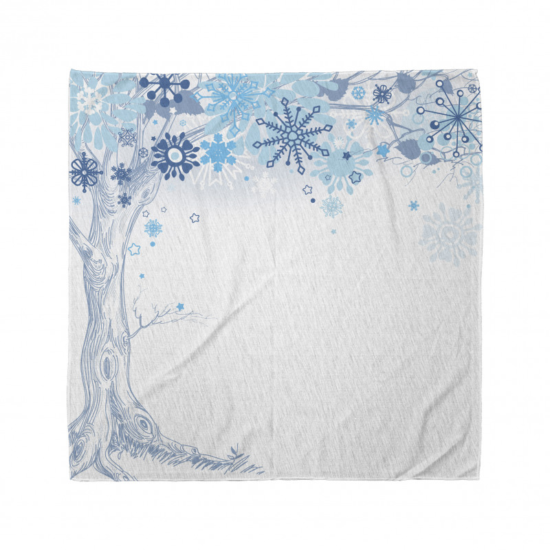 Abstract Tree Snowflakes Bandana