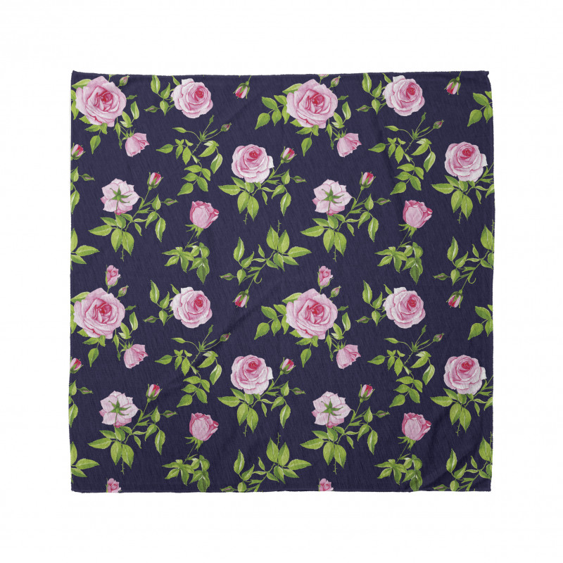 Vintage Roses Buds Bandana