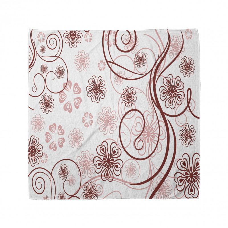 Flowers Bold Lines Bandana