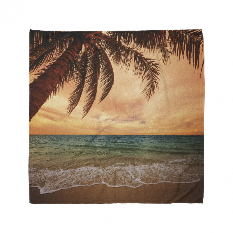 Exotic Seascape with Palm Bandana