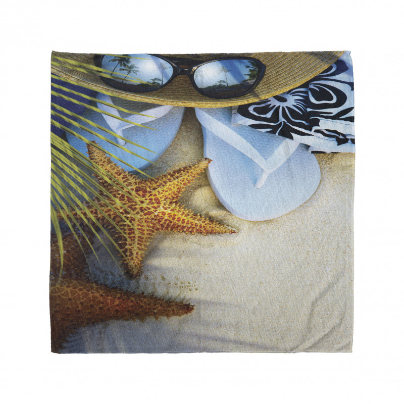 Tropical Beach Seashell Bandana