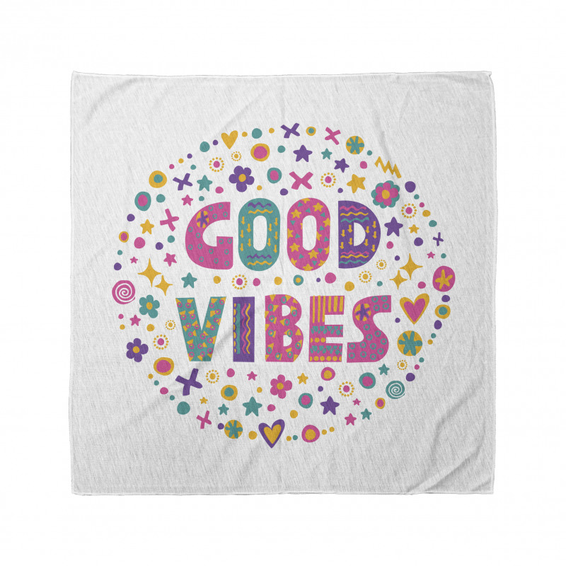 Word Art Positive Bandana