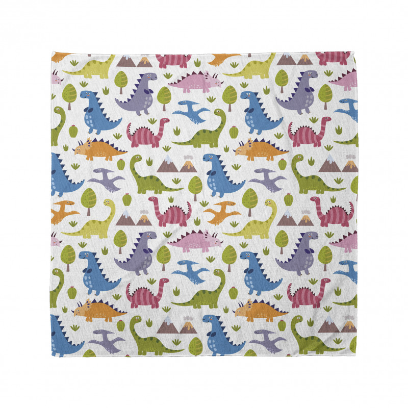 Dinosaurs Colorful Bandana