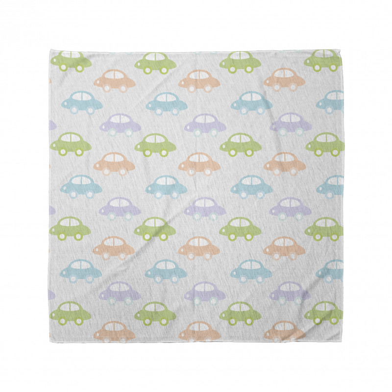 Pastel Cars Pattern Bandana