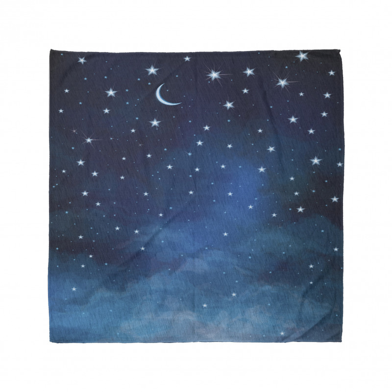 Night Time with Moon Star Bandana