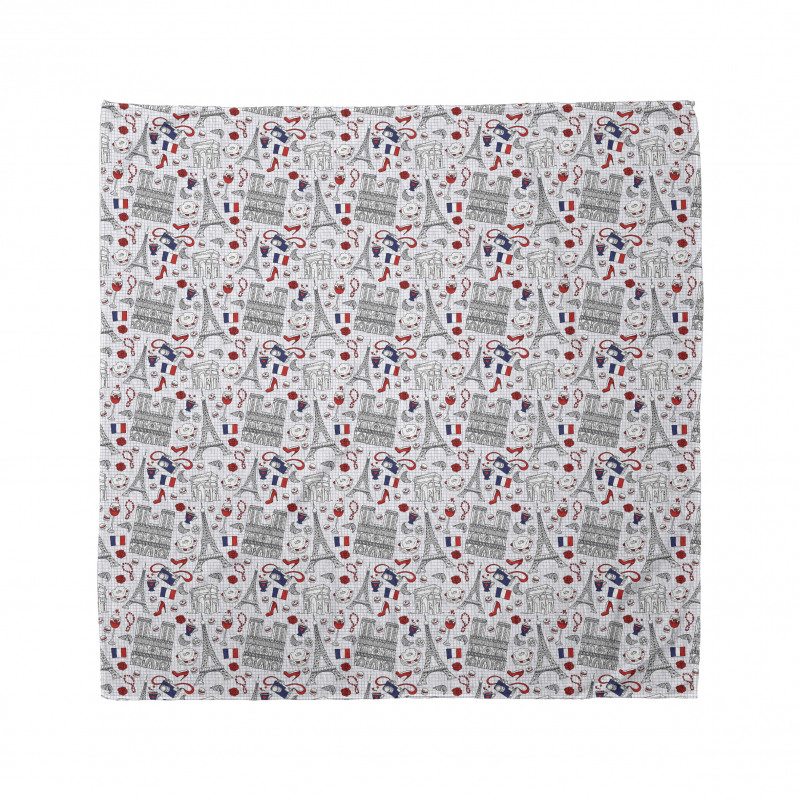 French Travel Pattern Bandana