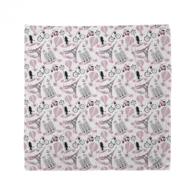 Love in Paris Bridal Pink Bandana