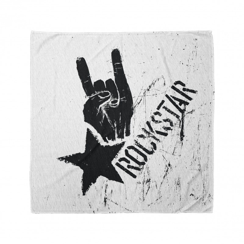 Müzik Bandana Rockstar Desenli