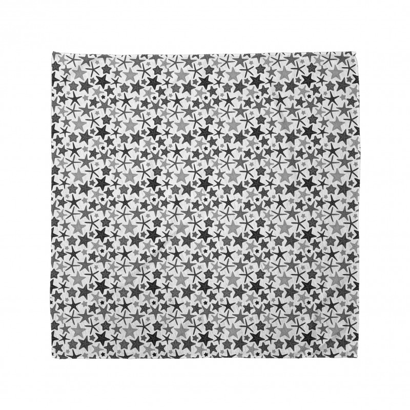 Monochrome Starfish Bandana